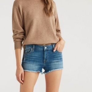 7 For All Man Kind Cut Off Denim Short